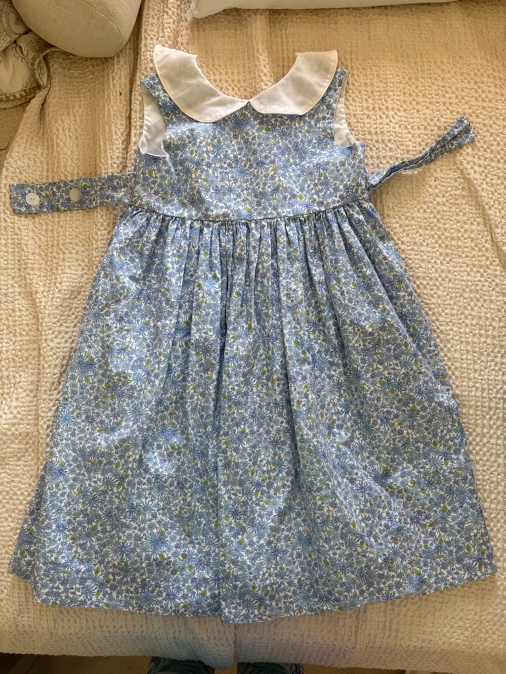 Just Ducky girls classic blue floral dress